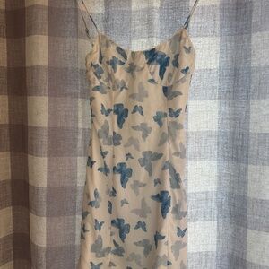 Princess Polly Blue Butterfly Mini Dress